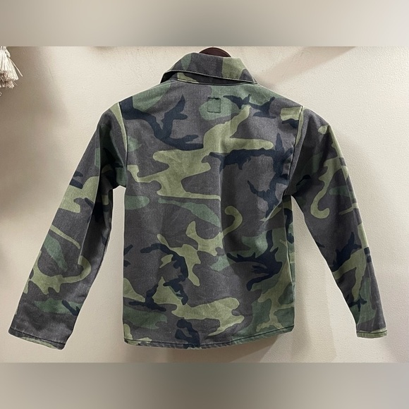 Vintage Pointer Brand Boys Green Camo Long Sleeve Jacket - Picture 2 of 7